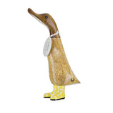 DCUK Spotty Boots Duckling Wooden Duck (Yellow)