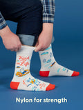 Blue Q High On Life...And Possibly Weed Men's Crew Socks