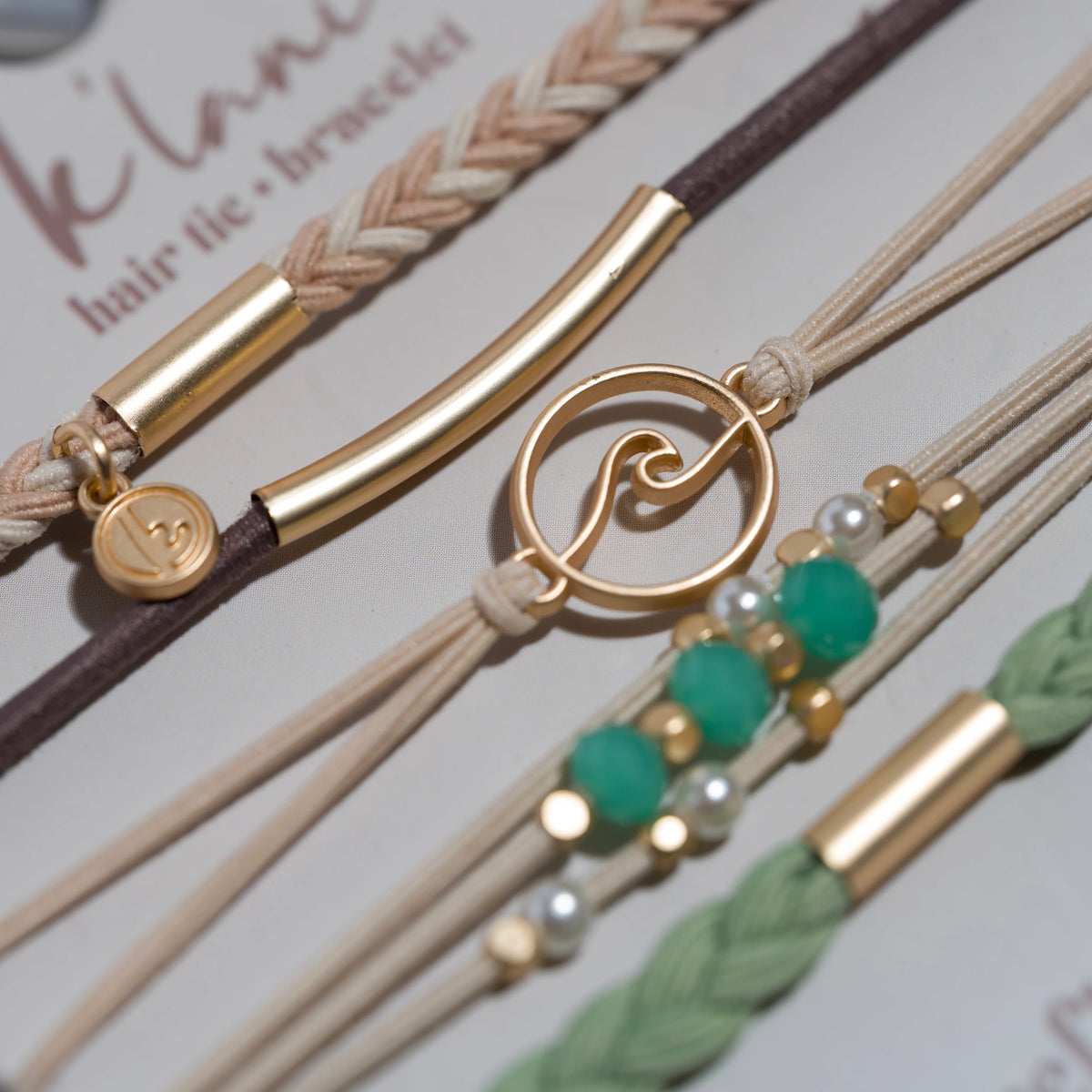 K'lani 'Reflect' Hair Tie Bracelet Set