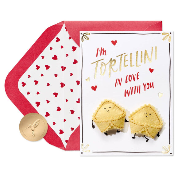 Tortellini In Love Valentine's Day Card