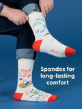Blue Q High On Life...And Possibly Weed Men's Crew Socks