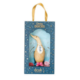 DCUK Spotty Boots Dinky Wooden Duck (Pink)