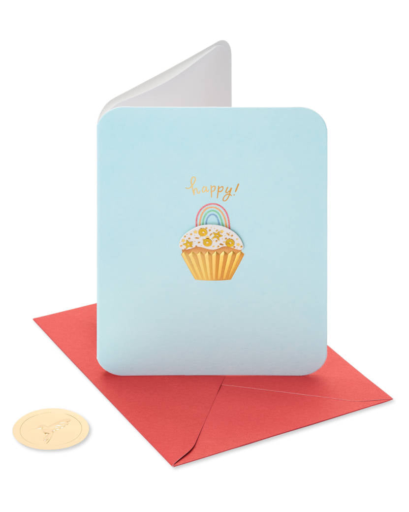 Cupcake Happy Birthday Card