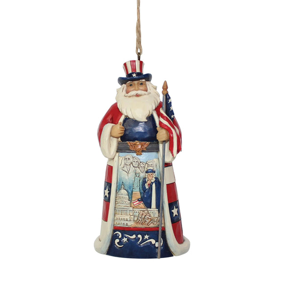 Jim Shore American Santa Ornament