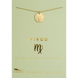 Lucky Feather Zodiac Necklace Virgo (Aug 23-Sept 22)
