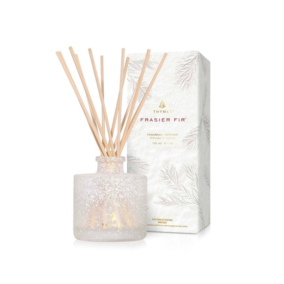 Thymes Frasier Fir Petite Flocked Reed Diffuser