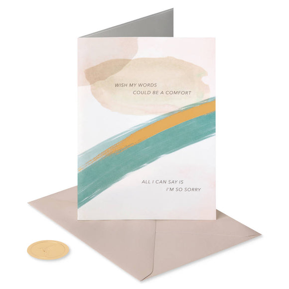 Wish My Words Could Be Of Comfort Blank Sympathy Card