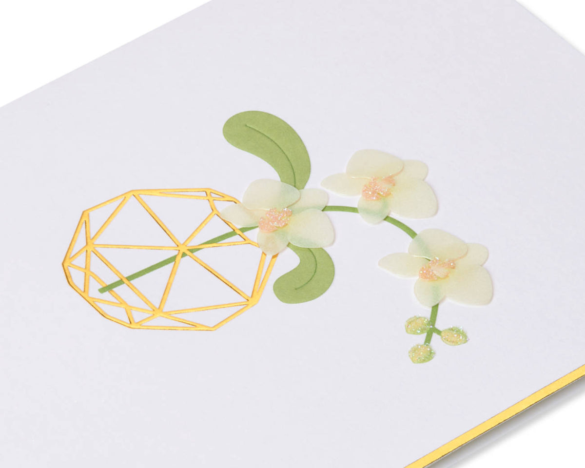 Orchid Thank You Card