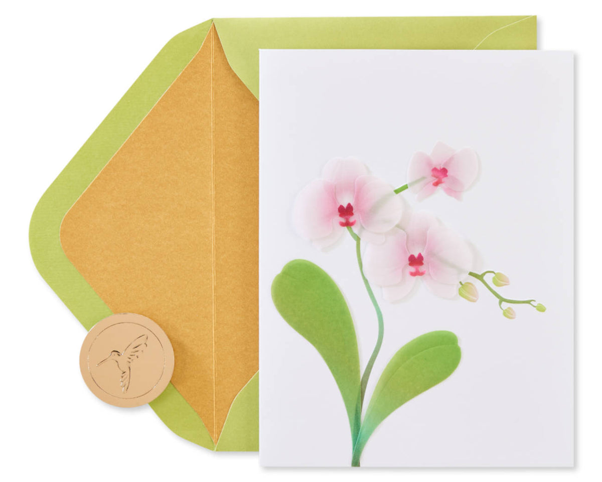 Orchid Blank Card