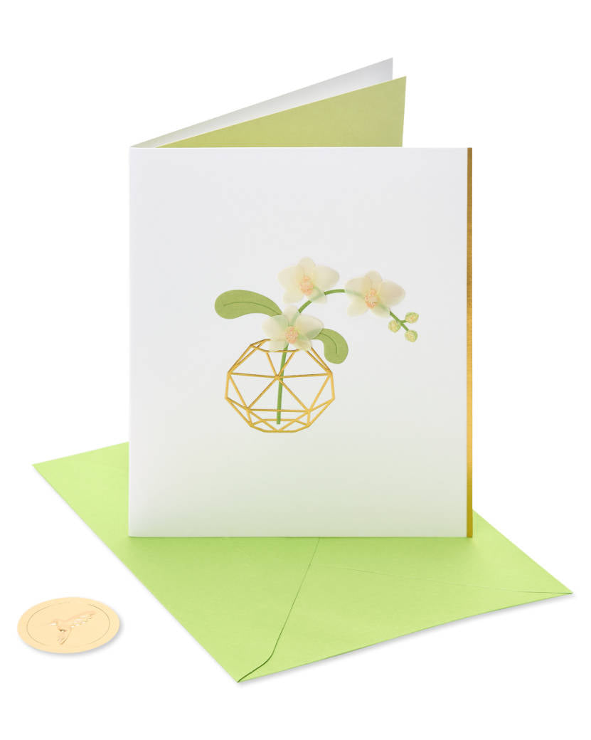 Orchid Thank You Card