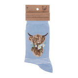 Wrendale 'Daisy Coo' Highland Cow Socks