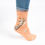 Wrendale 'Flowers' Giraffe Socks
