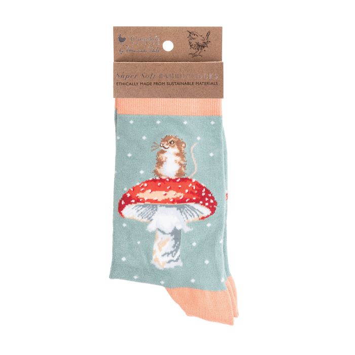Wrendale 'He's A Fungi' Mouse Socks