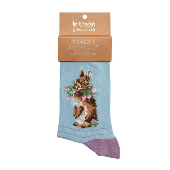 Wrendale 'Head Clover Heels' Rabbit Socks