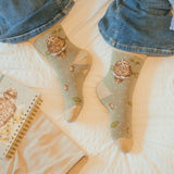 Wrendale 'Treetops' Owl Socks