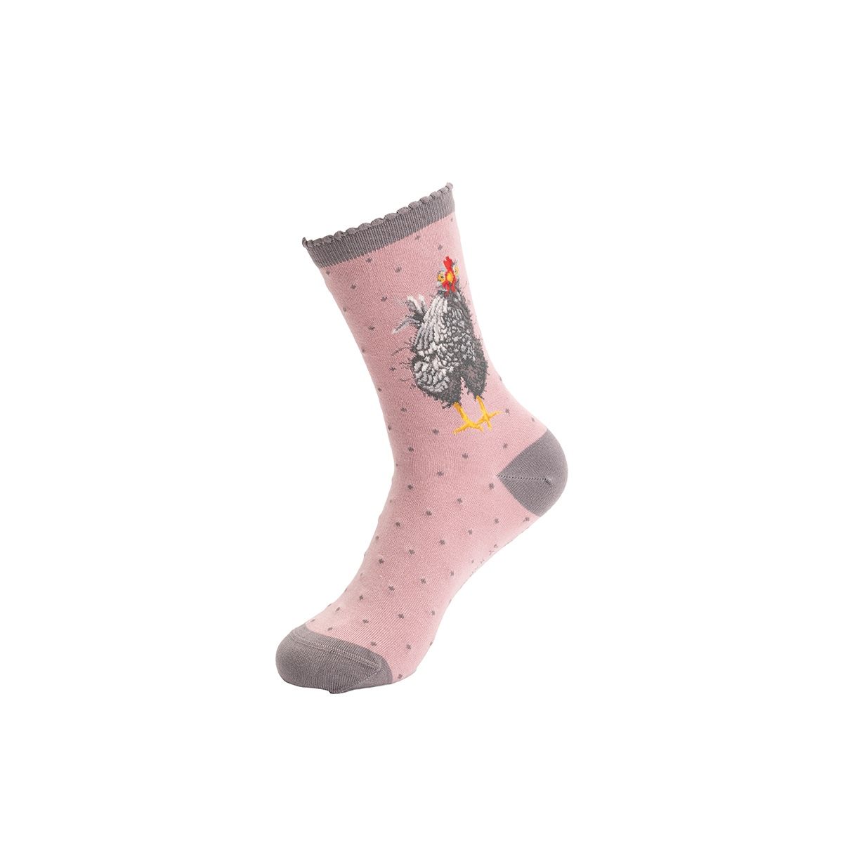 Wrendale 'Curious Hen' Chicken Socks