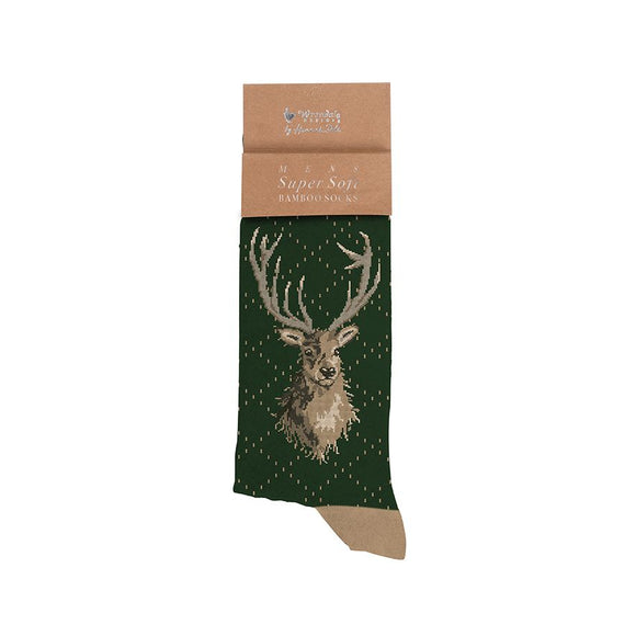 Wrendale 'Portrait of a Stag' Men's Socks
