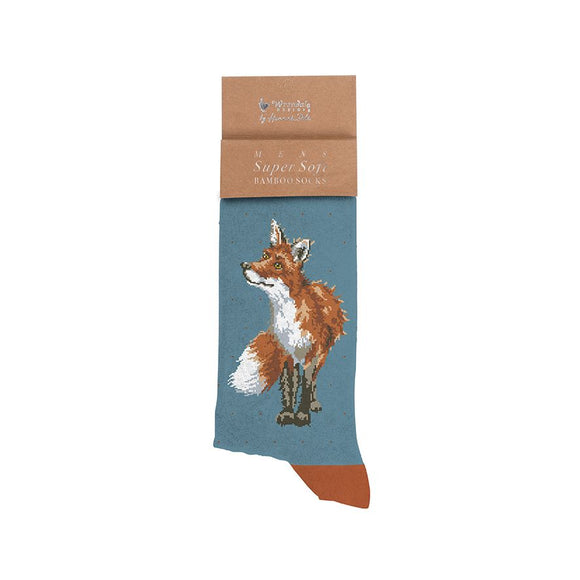Wrendale 'Bright Eyed & Bushy Tailed' Fox Men's Socks