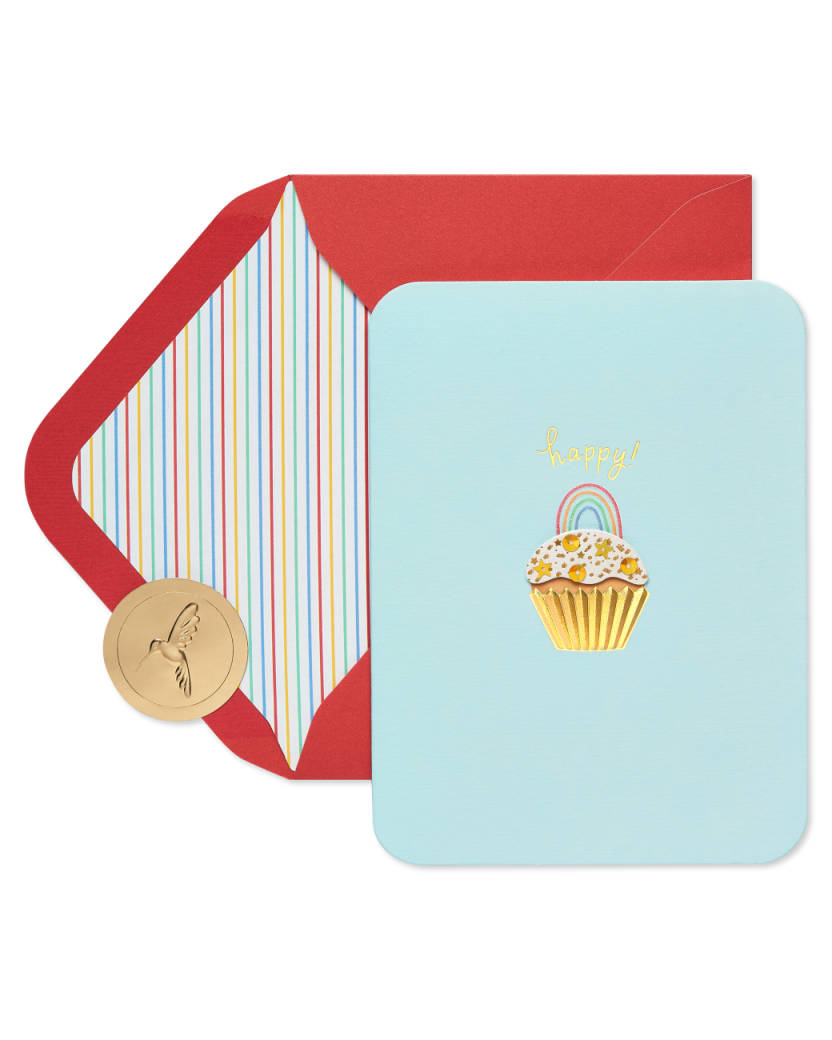 Cupcake Happy Birthday Card