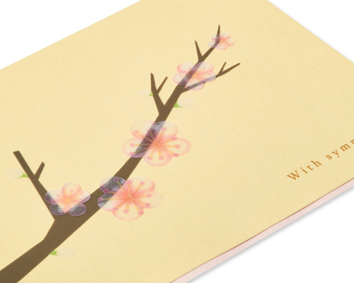 Branch With Blooms Sympathy Card