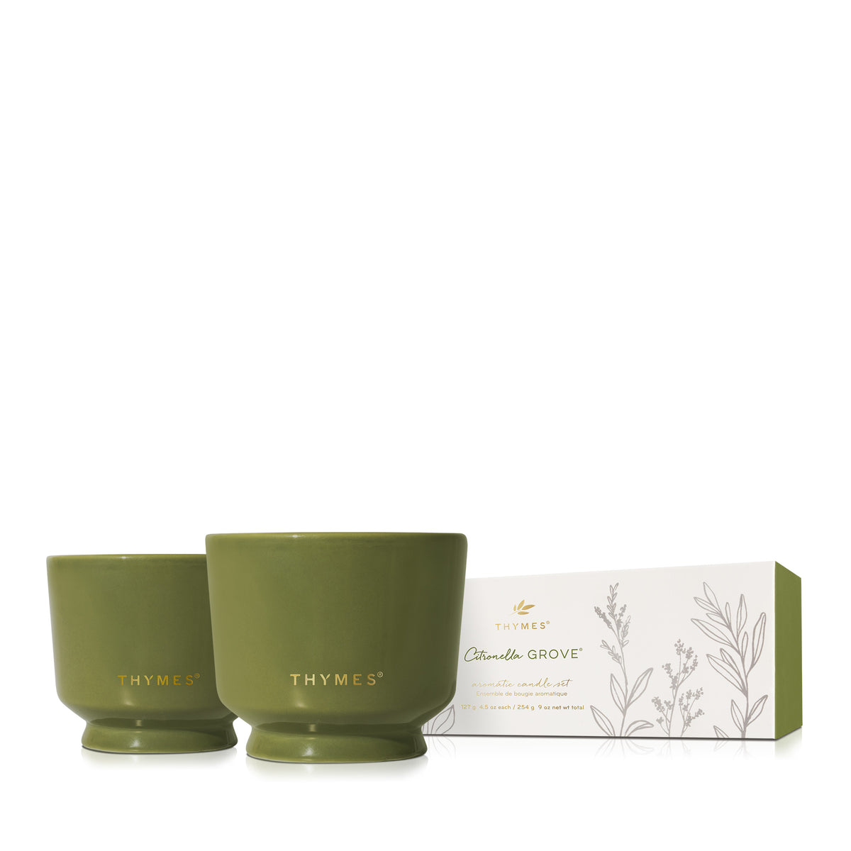 Thymes Citronella Outdoor Candle Set