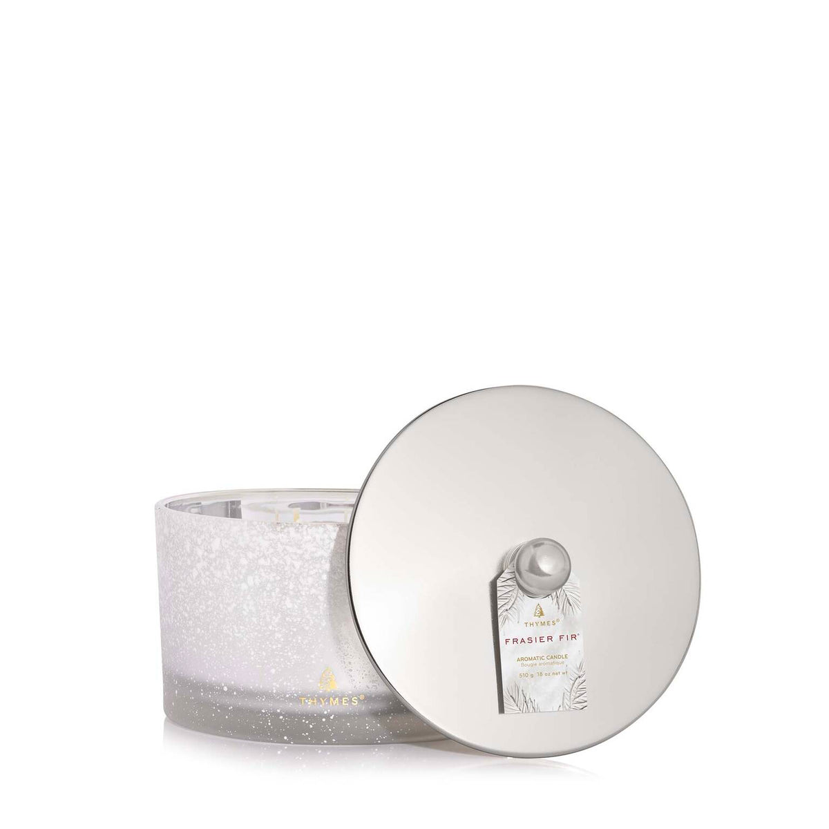 Thymes Frasier Fir Flocked 3-Wick Candle