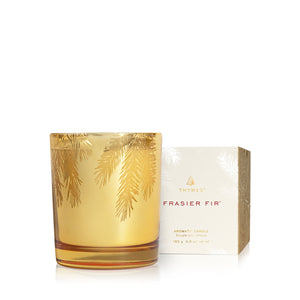 Thymes Frasier Fir Gilded Gold Pine Needle Candle
