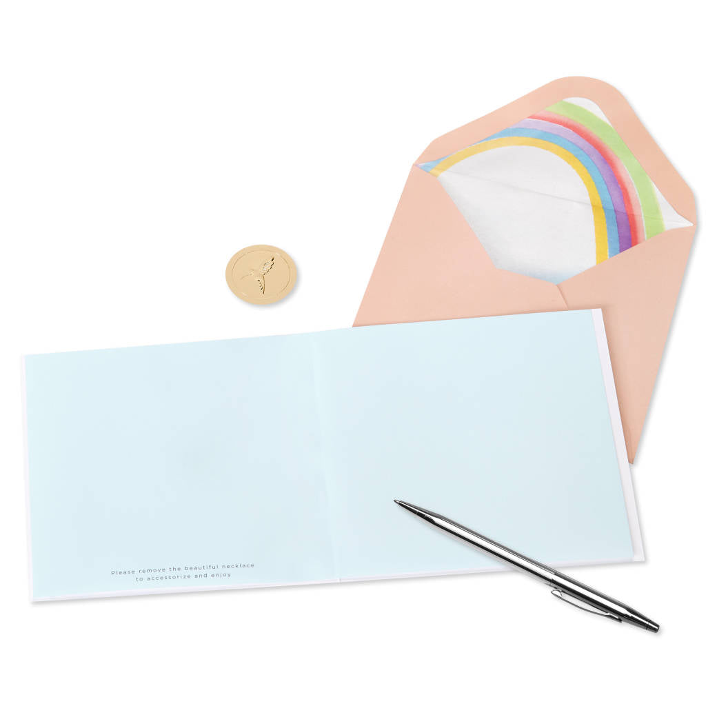 Rainbow Necklace Blank Card