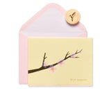 Branch With Blooms Sympathy Card