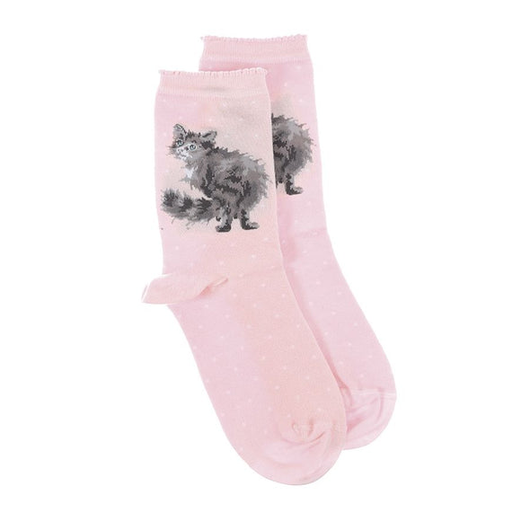 Wrendale 'Glamour Puss' Cat Socks