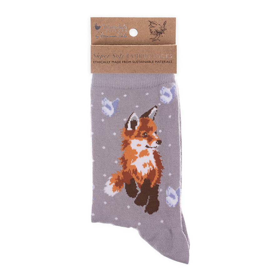 Wrendale 'Born To Be Wild' Fox Socks