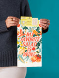 Blue Q My Favorite Salad Is Wine Dish Towel