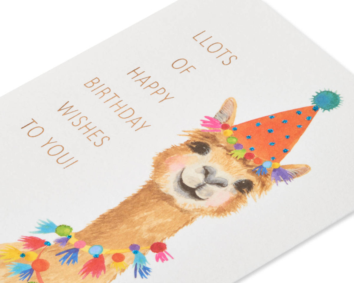 Llama Birthday Card