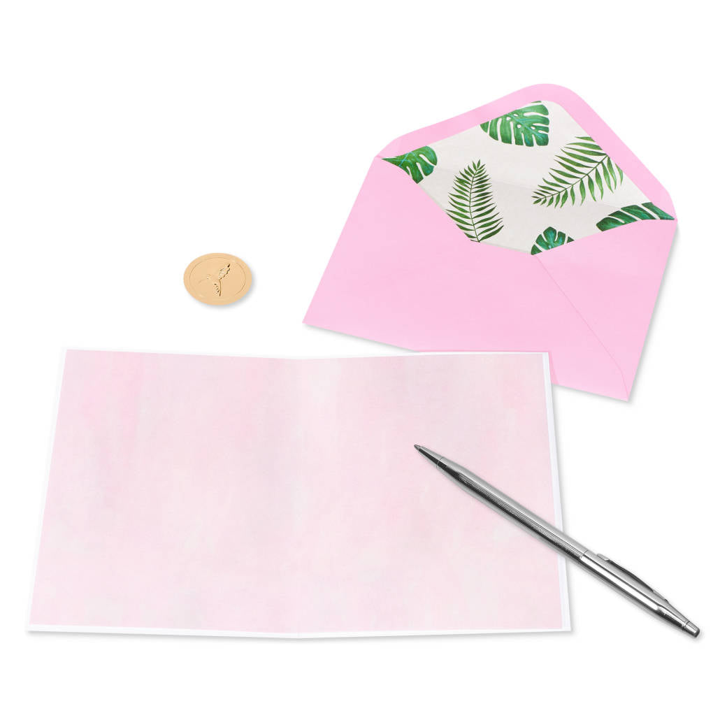 Flocking Fabulous Blank Card