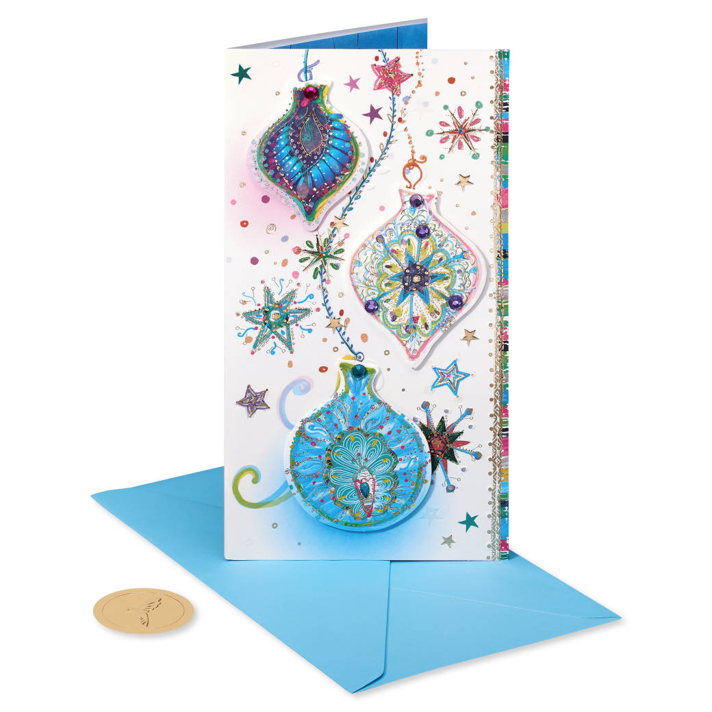 Wonderful Christmas Ornaments Christmas Card
