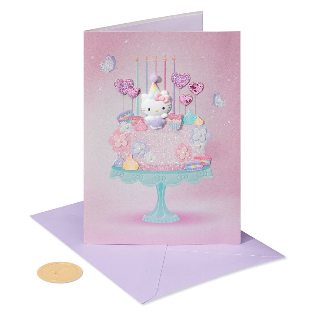 Sweet & Wonderful Hello Kitty Birthday Card