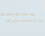 Rainbow Pet Sympathy Card