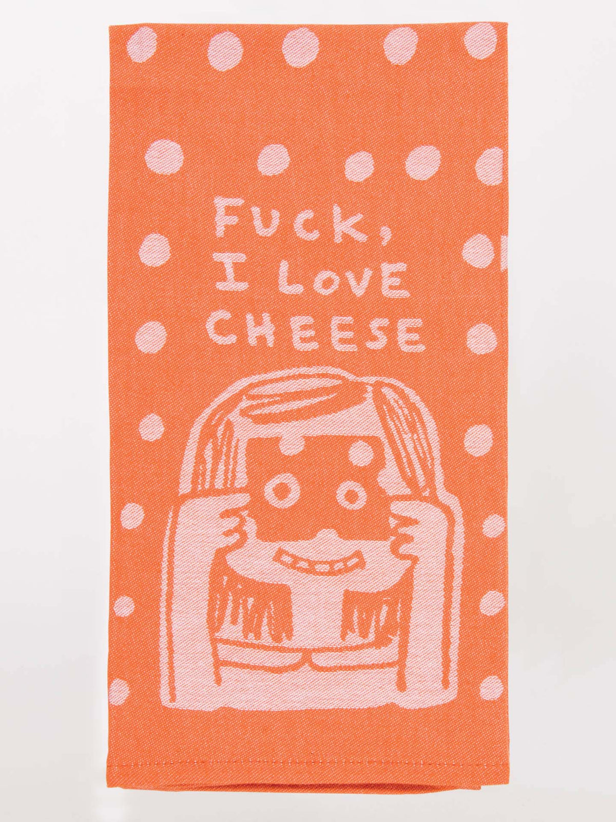 Fuck I Love Cheese Jacquard Dish Towel