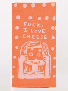 Fuck, I Love Cheese Jacquard Dish Towel