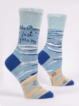 The Ocean Just Gets Me Women's Crew Socks