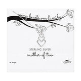 Mother Of... Sterling Silver Open Hearts Necklace