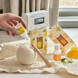 Thymes Washed Linen Wool Dryer Balls & Laundry Fragrance Oil Set