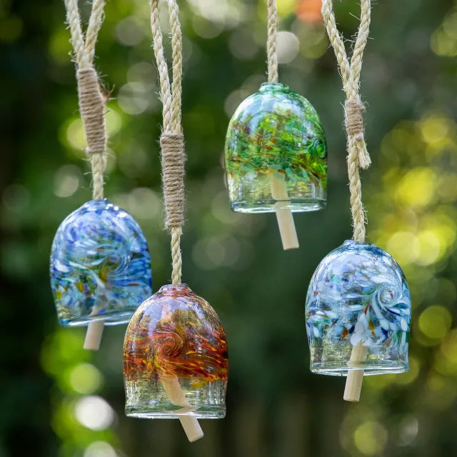 Kitras Art Glass Elements Garden Bell - Earth