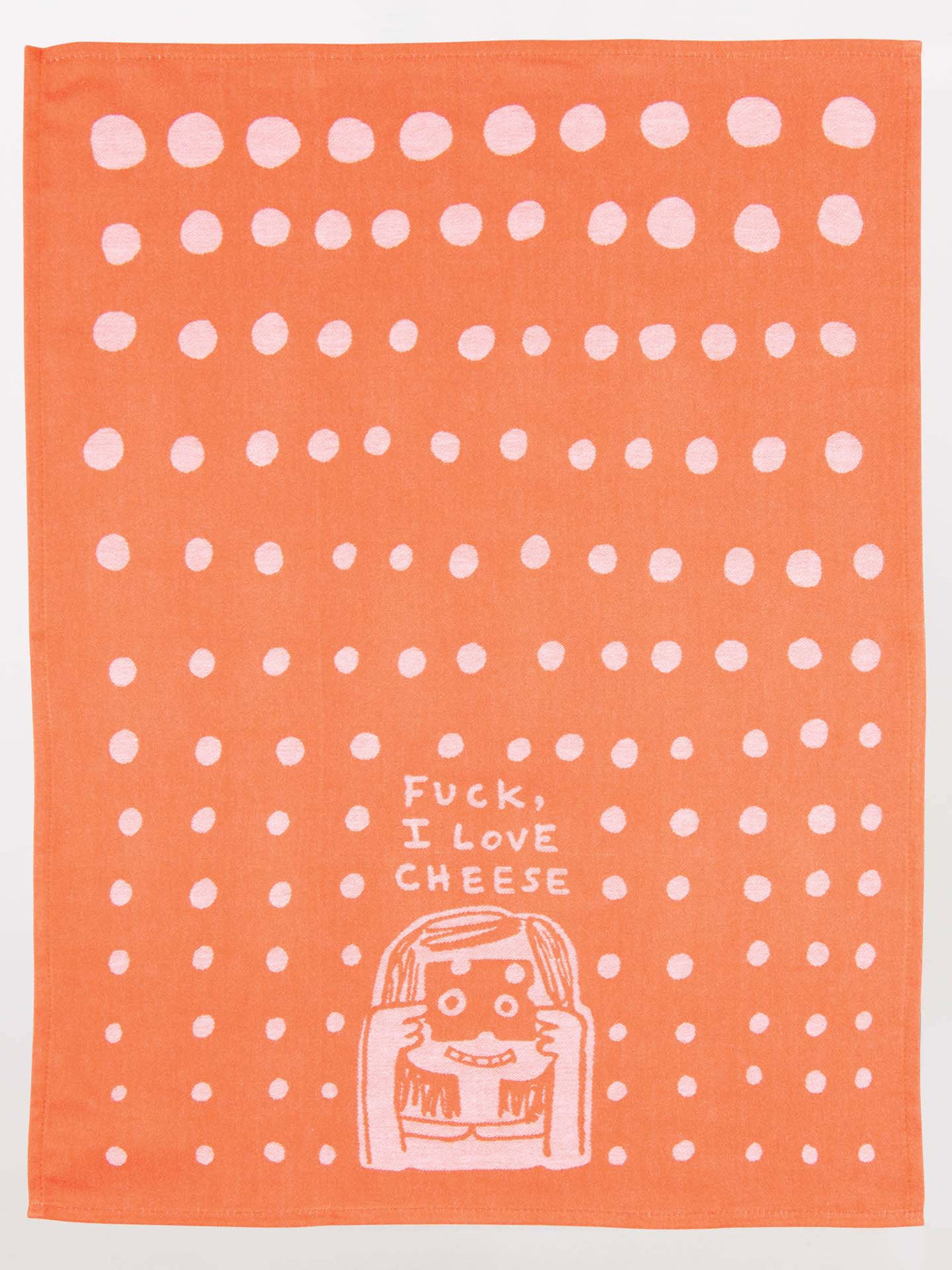 Fuck I Love Cheese Jacquard Dish Towel