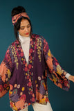Trailing Wisteria Kimono Jacket - Amethyst