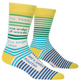 I'll Take One Order Of Woods, Two Large Lakes, And A Jumbo Mountain Men's Crew Socks