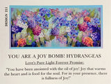 Joy Bomb Blue Hydrangea Luxury Silk-Blend Scarf D211