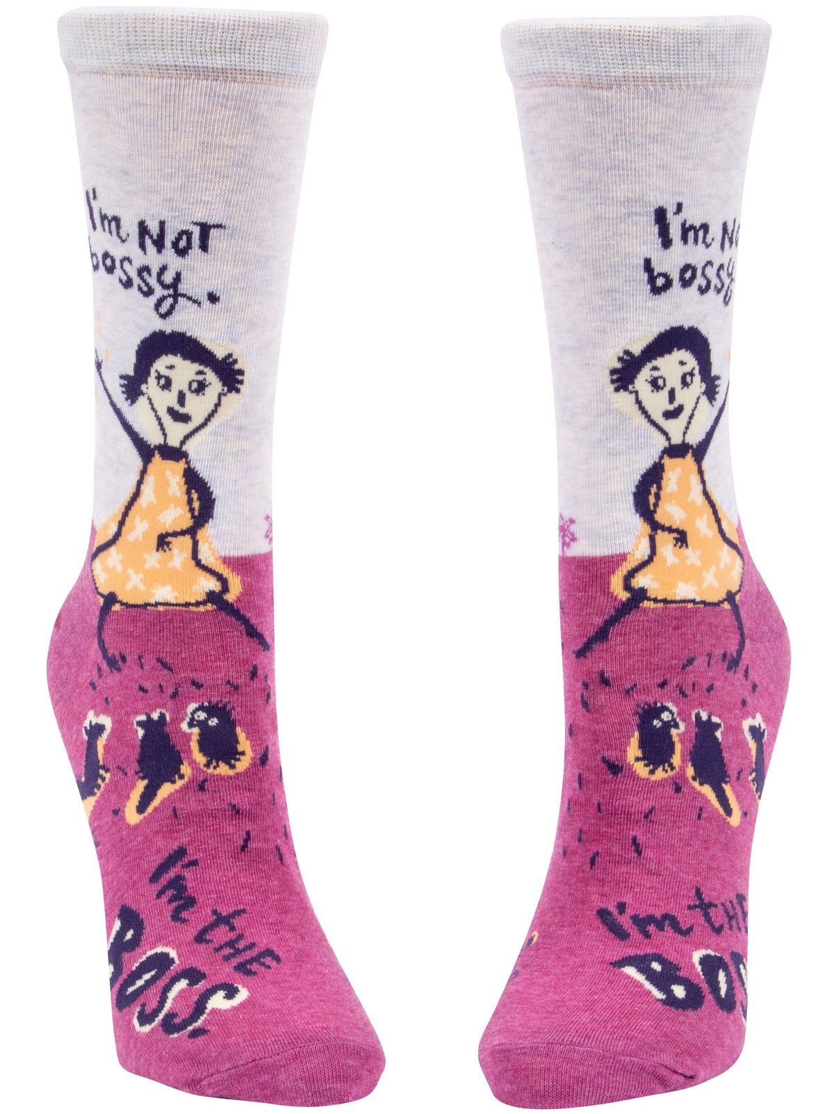 Blue Q I'm Not Bossy. I'm The Boss Women's Crew Socks
