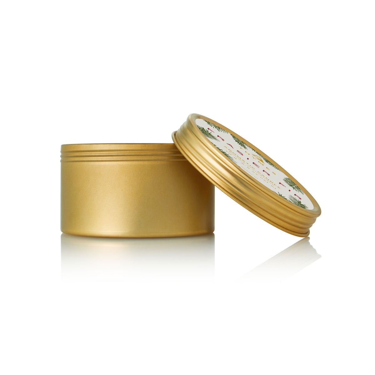 Thymes Frasier Fir Gold Travel Tin Candle