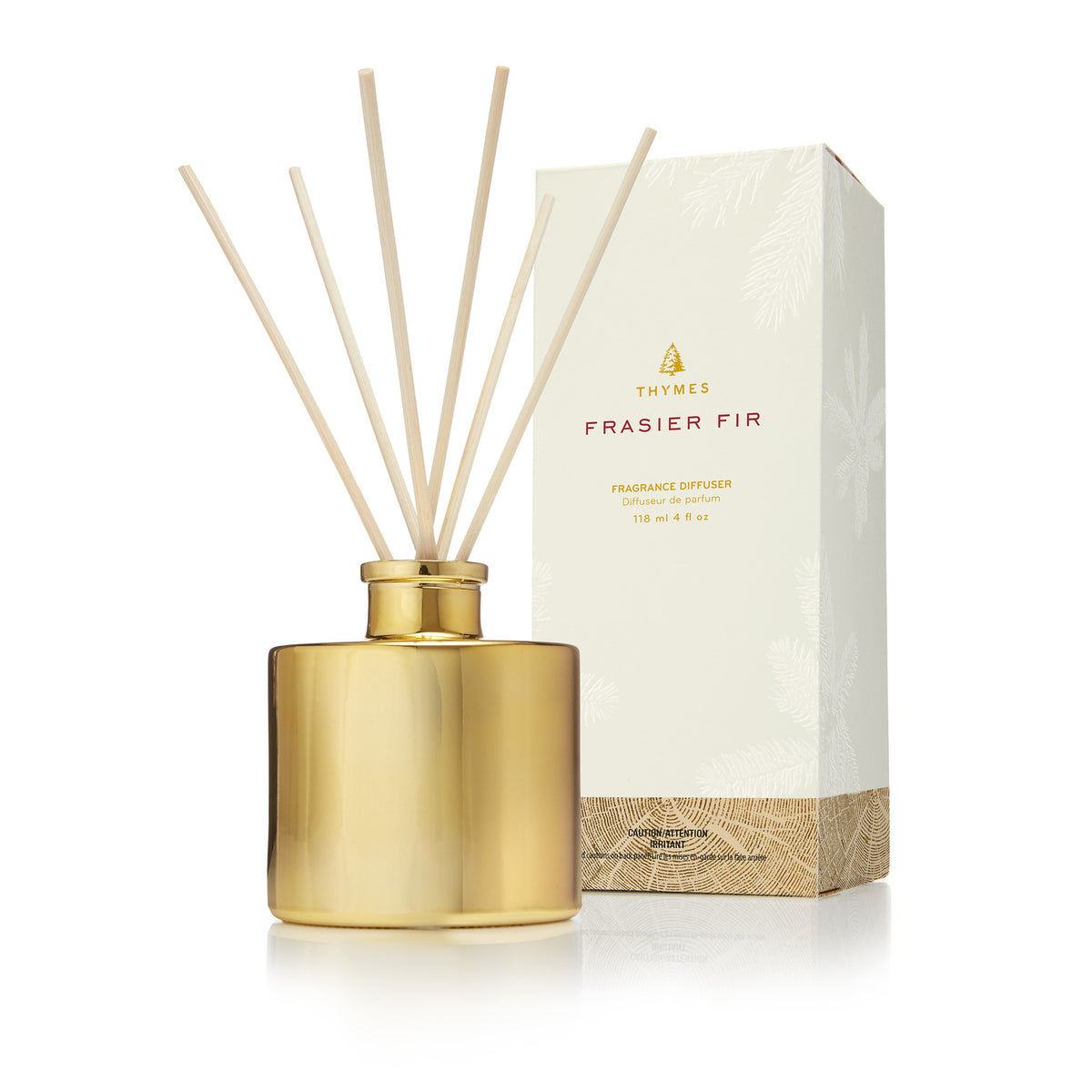 Thymes Frasier Fir Petite Gold Reed Diffuser
